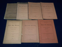 1878-1886 ILLINOIS STATE LABORATORY OF NATURAL HISTORY BULLETIN LOT OF 7- O 1691