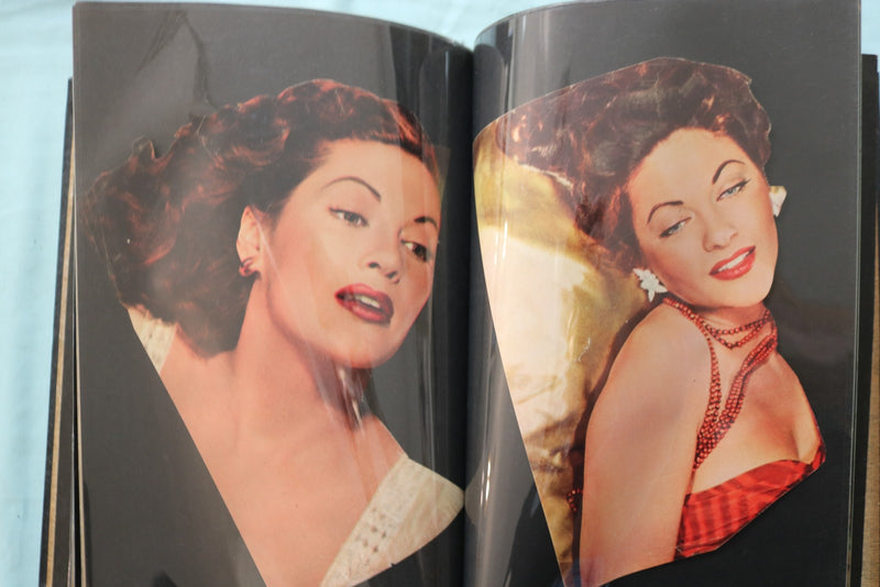 LINDA DARNELL - ELEANOR PARKER - YVONNE DECARLO SCRAPBOOK - E 26479