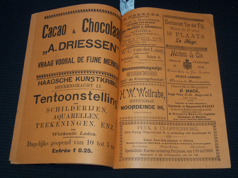 1898 OFFICIEELE FEESTWIJZER BOOK NO. 3 & 4 - DUTCH - SOFTCOVER - J 8029