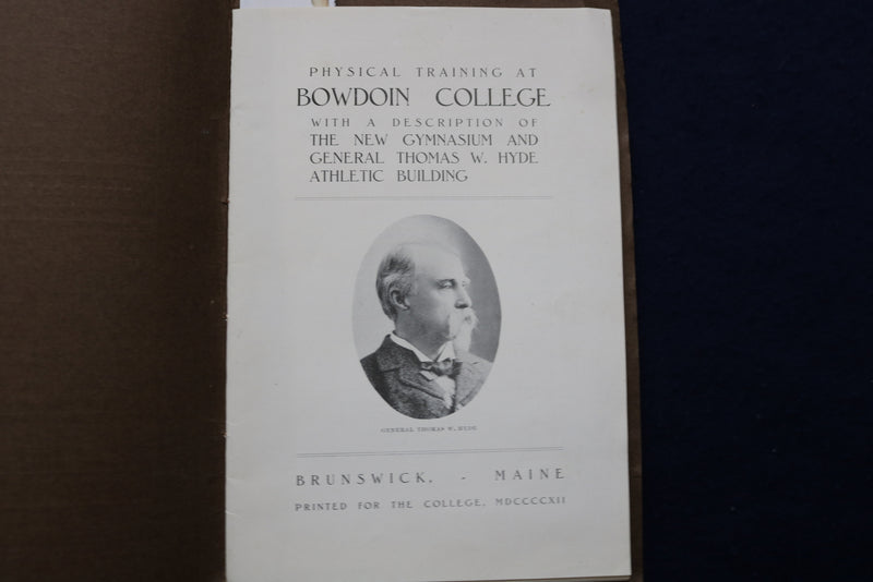 1912 APRIL BOWDOIN COLLEGE BULLETIN - PHYSICAL TRAINING SOFTCOVER BOOKLET- K 926