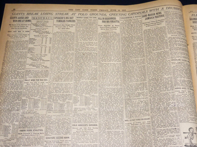 1916 JUNE 16 NEW YORK TIMES - DEMOCRATS RENOMINATE WILSON & MARSHALL - NT 8615