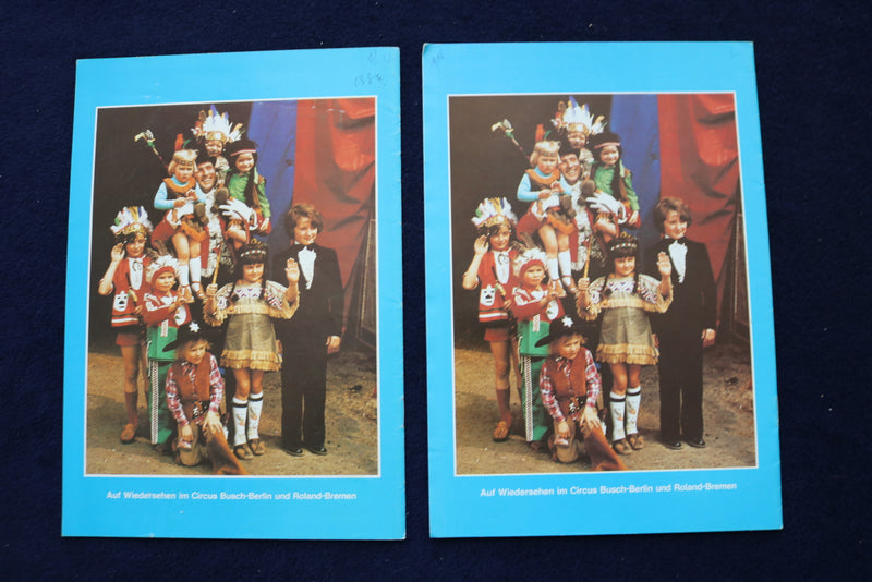 1980'S-1990'S BUSCH ROLAND CIRCUS PROGRAMS - GERMAN - LOT OF 12 - O 3515
