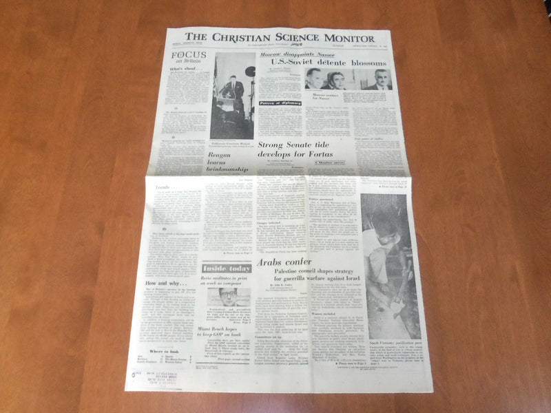 1968 JULY 13-15 THE CHRISTIAN SCIENCE MONITOR-US-SOVIET DETENTE BLOSSOMS-NP 4655