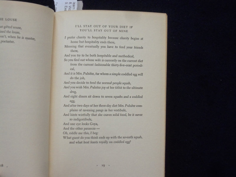1942 OGDEN NASH'S GOOD INTENTIONS HARDCOVER BOOK - KD 8658