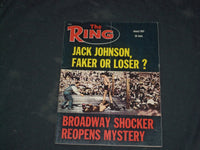 1969 JANUARY THE RING MAGAZINE - JACK JOHNSON, FAKER OR LOSER? COVER - CW 661
