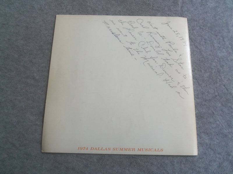 1974 JUNE 18-30 TAKE ME ALONG PROGRAM - DALLAS SUMMER MUSICALS - J 7611