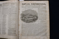 1841-1842 RURAL REPOSITORY MAGAZINE BOUND VOLUME - KD 9533