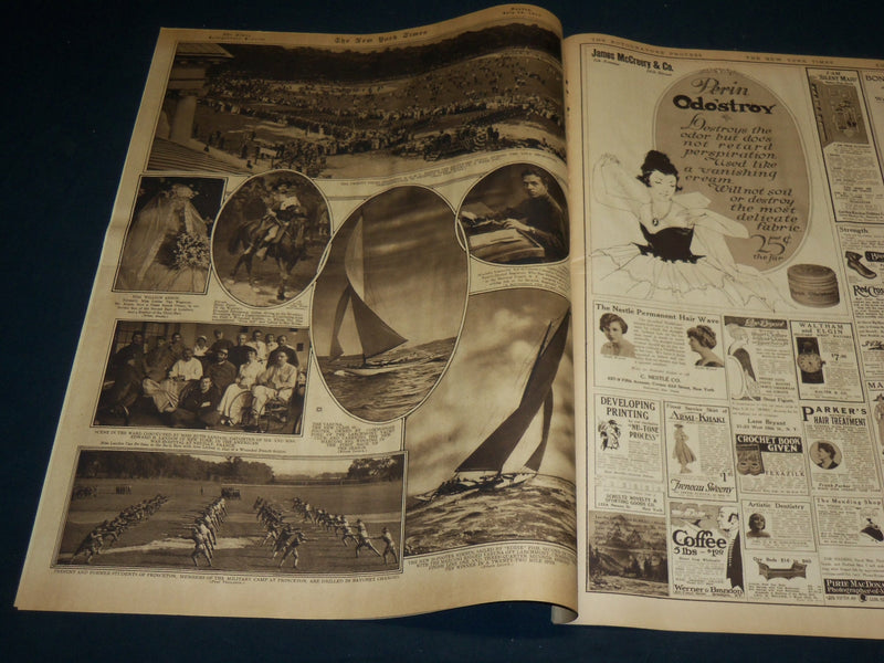 1917 JULY 29 NEW YORK TIMES ROTO PICTURE SECTION - AMERICANS IN FRANCE - NT 8987