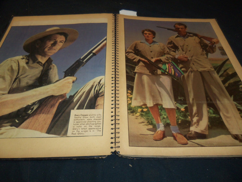1930'S-1940'S HOLLYWOOD MOVIE STARS SCRAPBOOK - GABLE - COOPER - 33A
