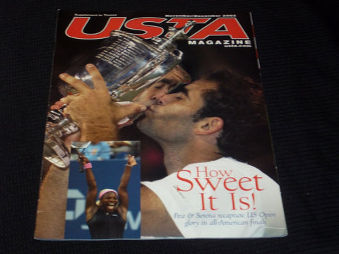 2002 NOVEMBER USTA MAGAZINE - PETE SAMPRAS FRONT COVER - E 5418