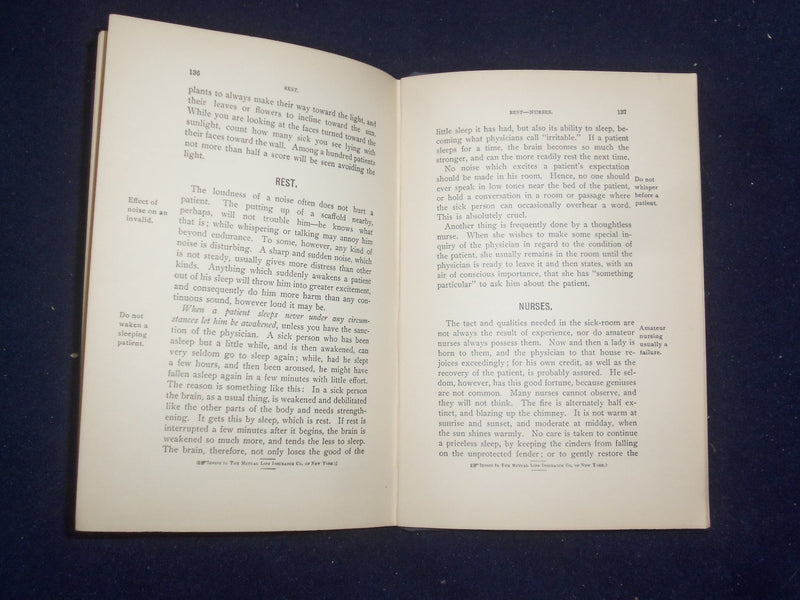 1900 THE MUTUAL LIFE INSURANCE COMPANY ON NEW YORK MANUAL - HARDCOVER - KD 8788
