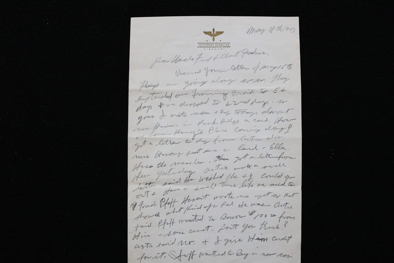 1943 JEFFERSON BARRACKS LETTERS - LOT OF 2 - MISSOURI - K 2771