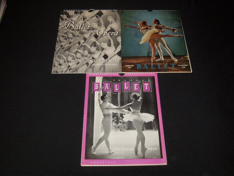 1951-1964 BALLET & OPERA CALENDAR LOT OF 11 DIFFERENT - O 2596V