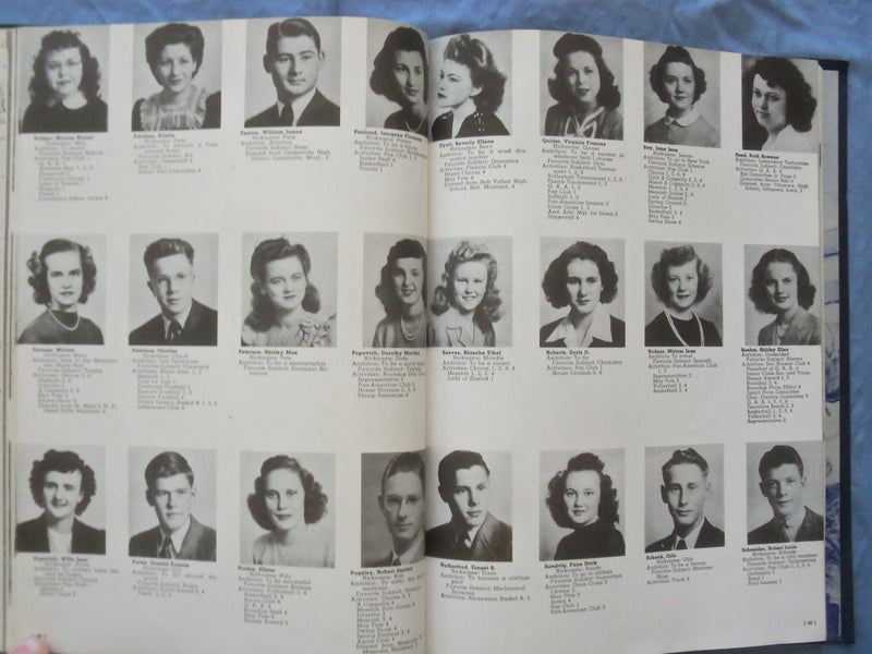 1945 THE ROUNDUP GREAT FALLS HIGH SCHOOL YEARBOOK - GREAT FALLS, MT - YB 3378