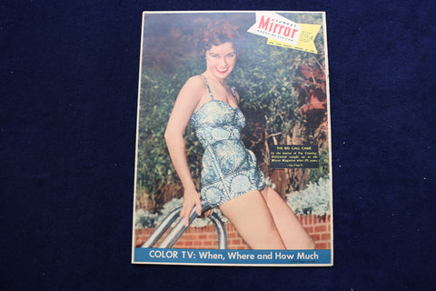 1954 JANUARY 24 NY MIRROR MAGAZINE - PAT CROWLEY COVER - E 22521