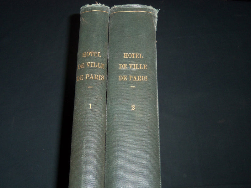 1800'S HOTEL DE VILLE DE PARIS LES PEINTURES DECORATIVES VOLUME 1 & 2 - Z 168