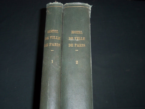 1800'S HOTEL DE VILLE DE PARIS LES PEINTURES DECORATIVES VOLUME 1 & 2 - Z 168