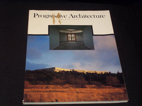 1985 MARCH PROGRESSIVE ARCHITECTURE MAGAZINE - VOLVO HEADQUARTERS COVER - E 4086