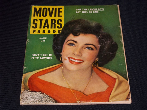 1949 MARCH MOVIE STARS PARADE MAGAZINE - LIZ TAYLOR FRONT COVER - E 14847
