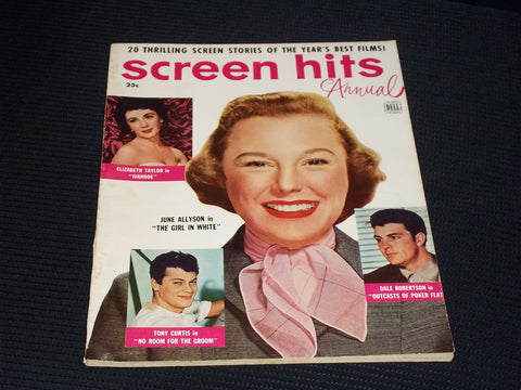 1952 SCREEN HITS ANNUAL MAGAZINE - JUNE ALLYSON FRONT COVER - E 15178
