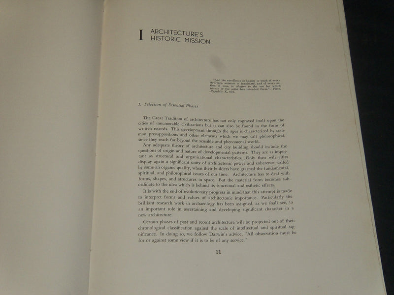 1944 THE ARCHITECTONIC CITY IN THE AMERICAS BOOK BY HUGO LEIPZIGER - KD 5864