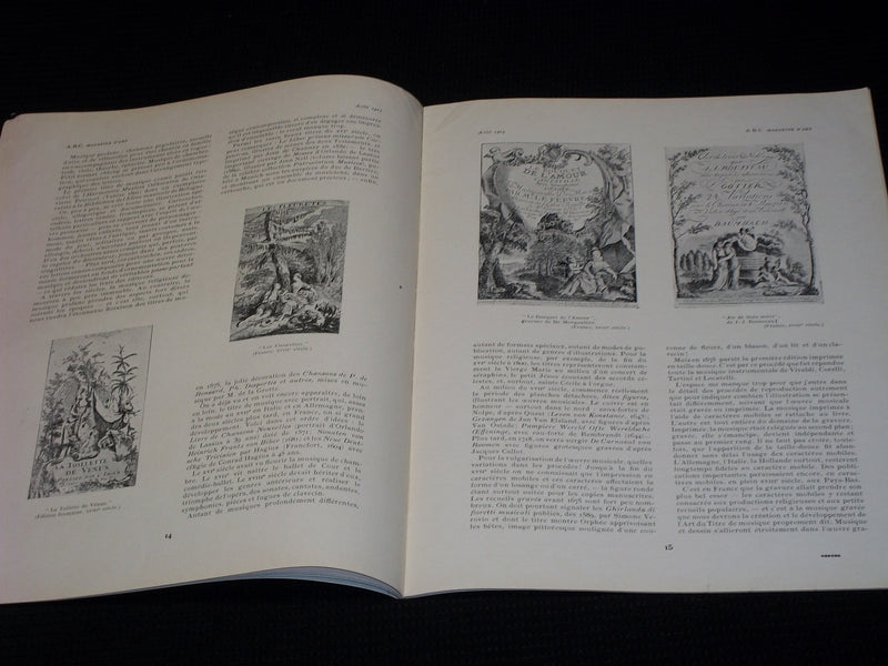 1925 AUGUST A.B.C. MAGAZINE D'ART MAGAZINE - NICE FRENCH ART ISSUE - E 3414