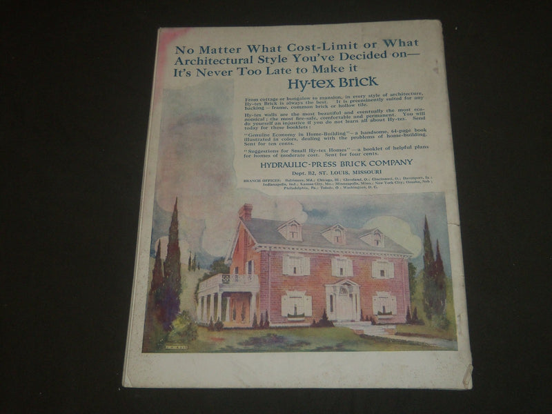 1914 FEBRUARY THE HOUSE BEAUTIFUL MAGAZINE - GREAT PHOTOS & ADS - ST 505