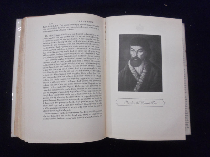 1935 CATHERINE THE PORTRAIT OF AN EMPRESS HARDCOVER BOOK BY GINA KAUS - KD 8356