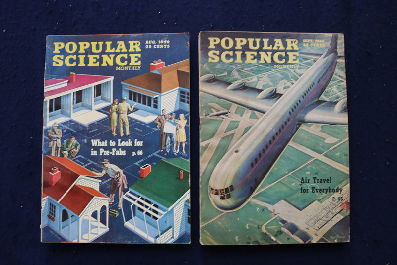 1946 POPULAR SCIENCE MAGAZINE - LOT OF 10 - O 3497