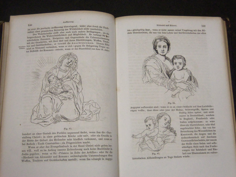 1862 VORSCHULE DER KUNSTGESCHICHTE BY ERNST FORSTER GERMAN BOOK - ILLUS. - KD 13