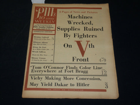 1941 AUGUST 10 PM'S WEEKLY NEWSPAPER - SUPPLIES RUINED BY FIGHTERS - NP 4932