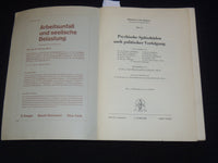 1963 PSYCHISCHE SPATSCHADEN NACH POLITISCHER VERFOLGUNG BOOK - J 9563