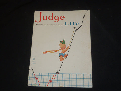 1937 JANUARY JUDGE MAGAZINE - ILLUSTRATED COVER - ST 5756
