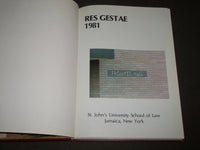 1981 RES GESTAE ST. JOHN'S UNIVERSITY SCHOOL OF LAW YEARBOOK - NEW YORK- YB 1429