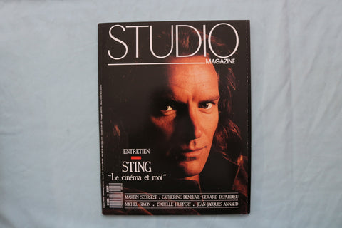 1988 OCTOBER STUDIO MAGAZINE - STING COVER - FRENCH - E 19489