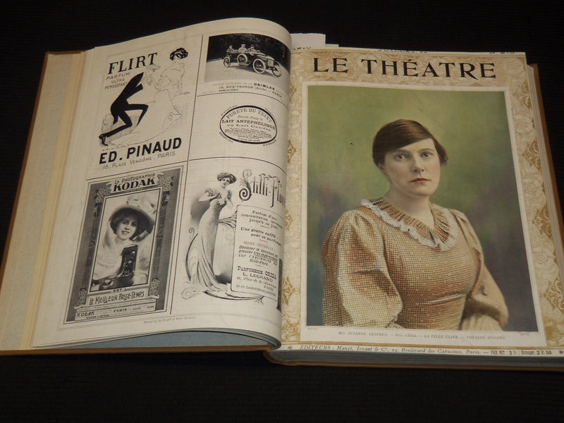 1910 JULY-DECEMBER LE THEATRE MAGAZINE BOUND VOLUME - 12 ISSUES - KD 2278N