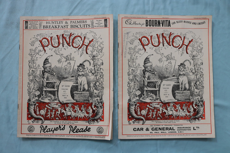 1941 PUNCH MAGAZINE - LOT OF 25 - O 3972