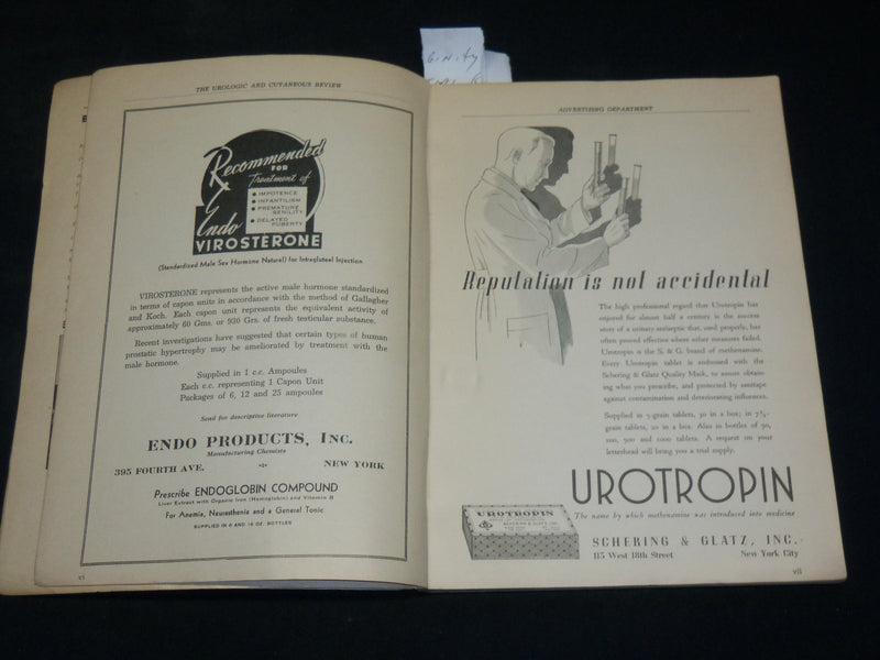 1939 MARCH THE UROLOGIC AND CUTANEOUS REVIEW MAGAZINE - J 6131