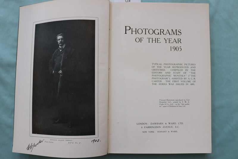 1905 PHOTOGRAMS OF THE YEAR - HARDCOVER BOOK - KD 9688