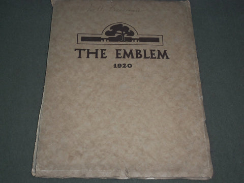 1920 THE EMBLEM CHICAGO NORMAL COLLEGE YEARBOOK - ILLINOIS - PHOTOS - YB 1133