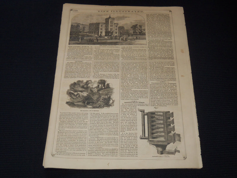 1858 MARCH 27 LIFE ILLUSTRATED NEWSPAPER - TARSUS - BIRTH - NP 5893