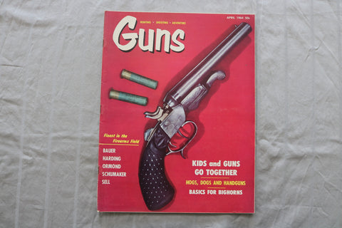 1964 APRIL GUNS MAGAZINE - FINEST IN THE FIREARMS FIELD COVER - ST 6505D