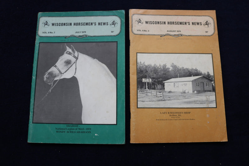1979-1984 WISCONSIN HORSMEN'S NEWS MAGAZINE - LOT OF 6 - O 3359
