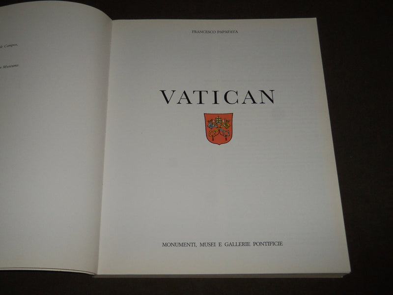 1993 VATICAN SOFTCOVER BOOK BY FRANCESCO PAPAFAVA - GREAT PRINTS - I 1701