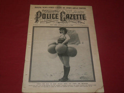1922 JULY 8 THE NATIONAL POLICE GAZETTE MAGAZINE - HEINIE GROH - B 5757