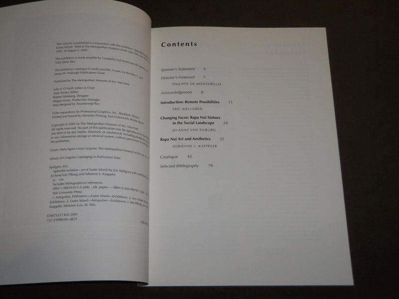 2001 SPLENDID ISOLATION ART OF EASTER ESLAND CATALOG BY ERIC KJELLGREN - KD 5097