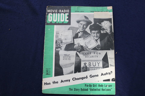 1943 JAN 30-FEB 5 MOVIE-RADIO GUIDE MAGAZINE - ABBOTT & COSTELLO COVER - E 9262