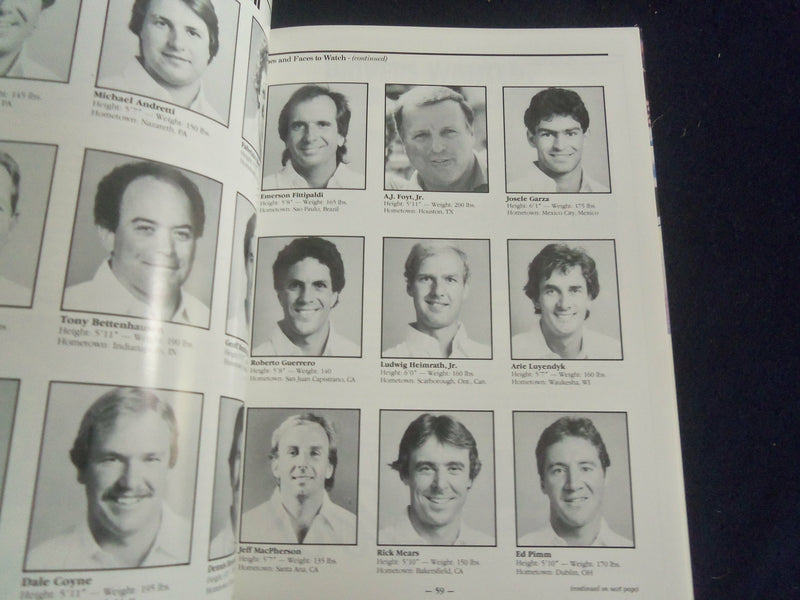 1987 AP[RIL 10-12 CHECKER 200 RACING PROGRAM - PHOENIX INTERNALTIONAL - SP 3929G