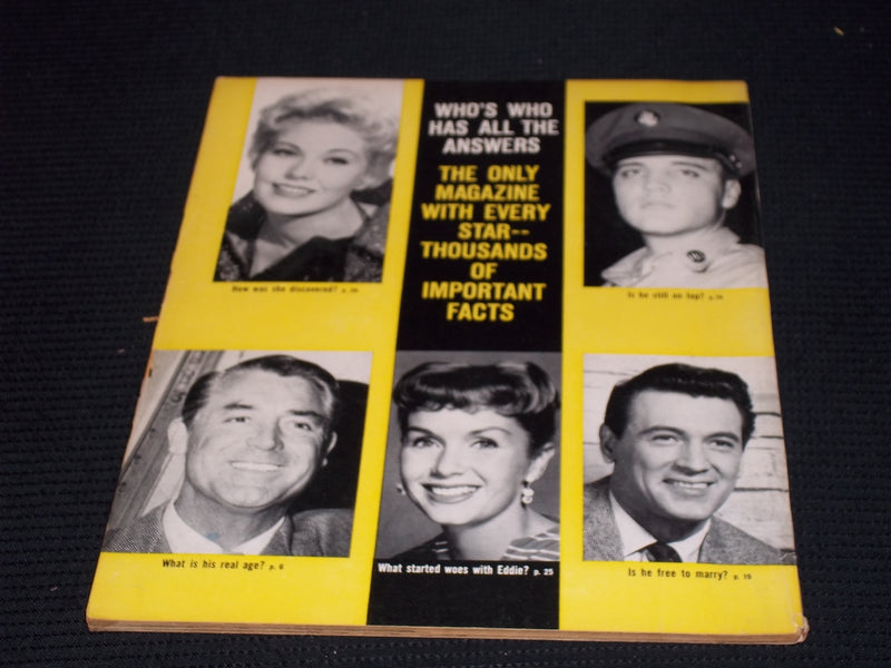 1959 WHO'S WHO IN HOLLYWOOD MAGAZINE - TONY CURTIS JANET LEIGH COVER - E 13691