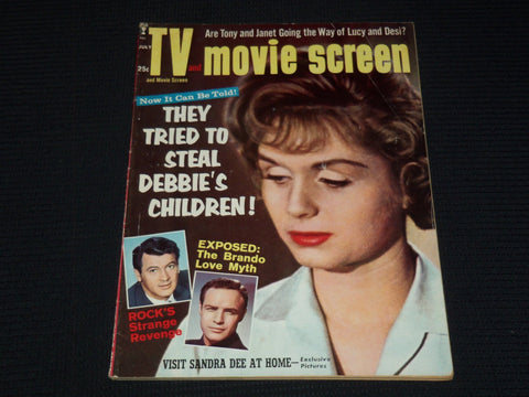 1960 JULY TV AND MOVIE SCREEN MAGAZINE - DEBBIE REYNOLDS COVER - E 15500